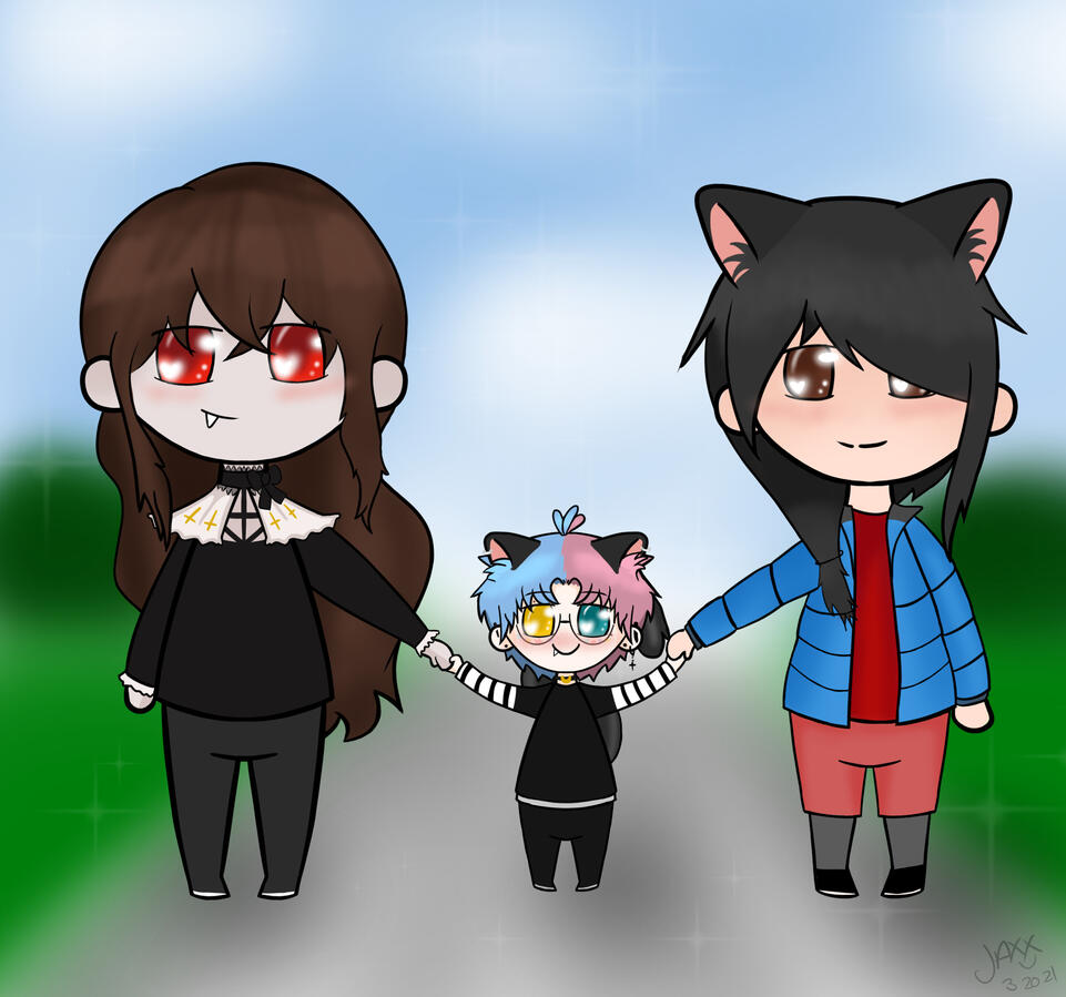 (early 2021) Jaxx with "Parents" [it was a running joke]